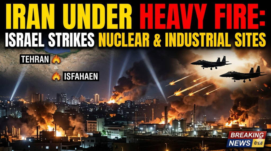 Iran Under Heavy Fire: Israel Strikes Nuclear & Industrial Sites in Tehran & Isfahan