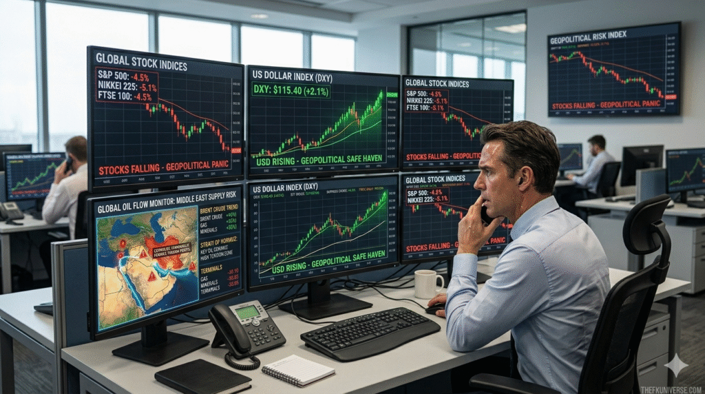 Global Markets Turn Volatile as Dollar Strengthens Amid Middle East Crisis