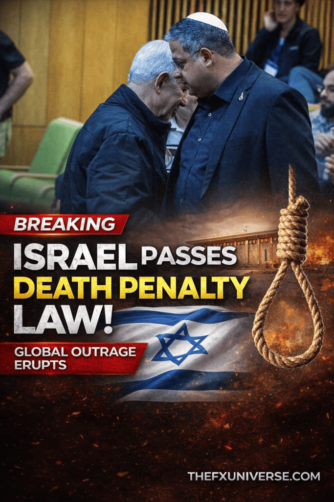 Israeli officials discuss death penalty law amid global outrage.