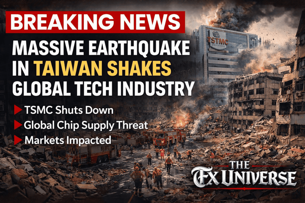 Earthquake in Taiwan disrupts global chip supply and impacts markets significantly.